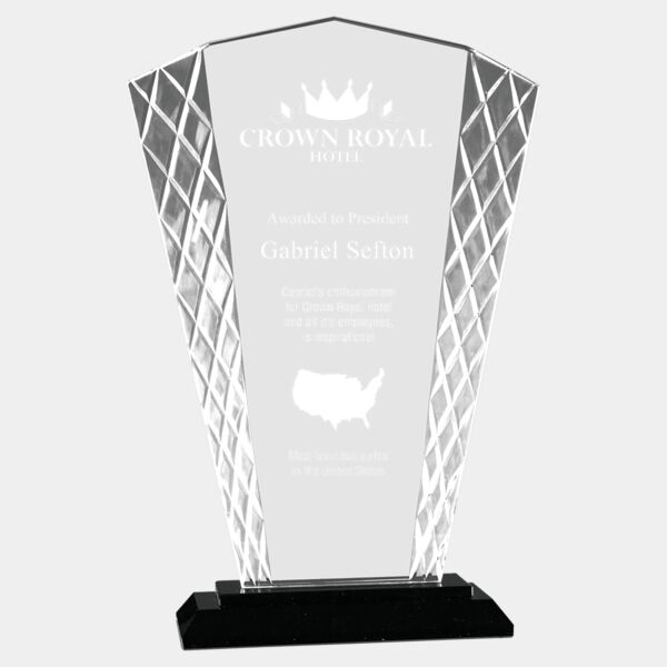 9 1/2" Fan Accent Glass on Base Thumbnail