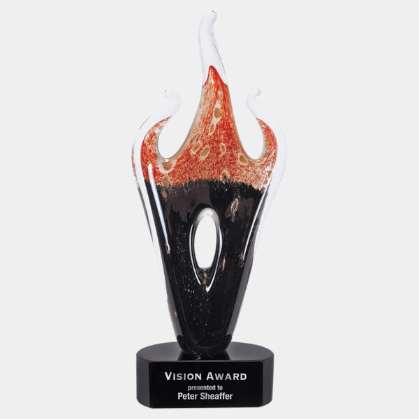 16" & Flame Art Glass Thumbnail