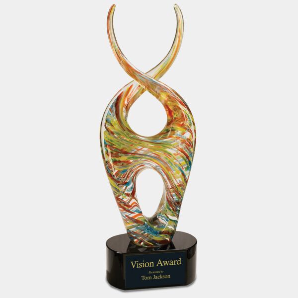 14" Color Twist Art Glass Thumbnail