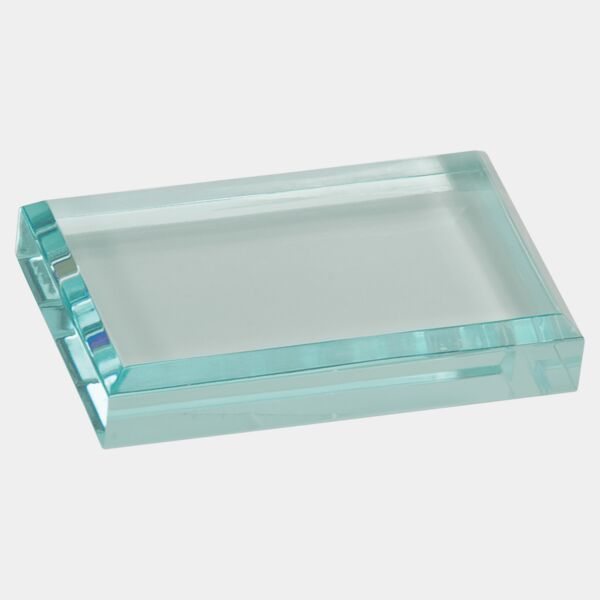 4" x 2 1/2" Jade Acrylic Paperweight Thumbnail