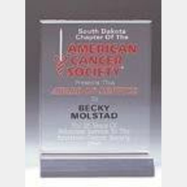 4" x 5" Rectangle Acrylic (Base not included) Thumbnail