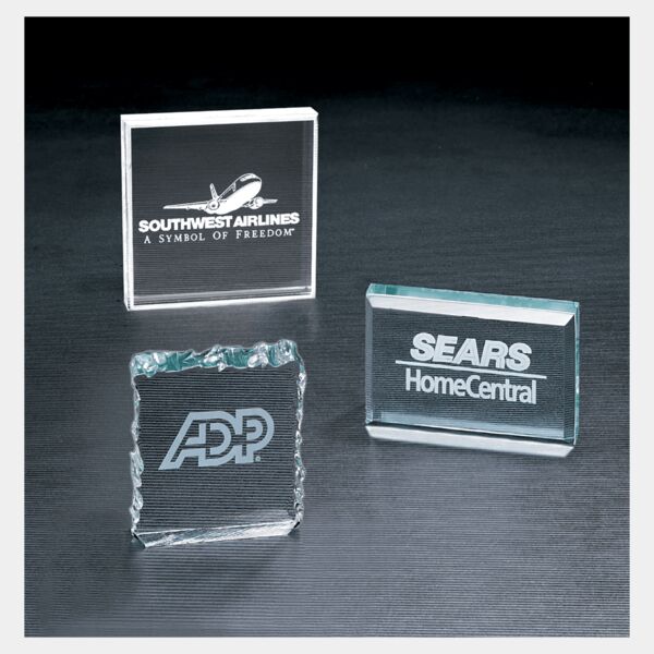 3 3/4" x 3 3/4" Square Acrylic Paperweight Thumbnail