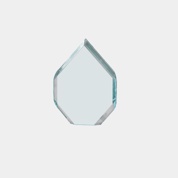 6" x 8" Flame Series Jade Acrylic Upright Only Thumbnail