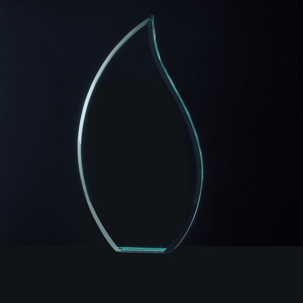 4 11/16" x 7" Tidal Series Jade Acrylic Award Upright Only Thumbnail