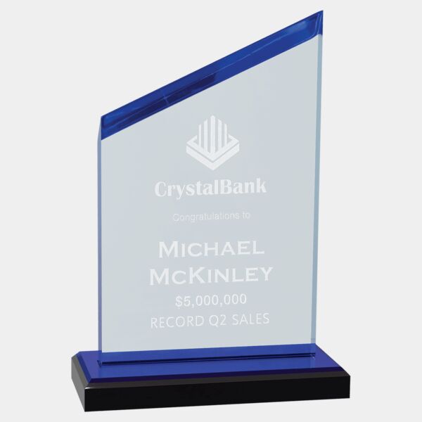 4 1/2" x 7 1/2" Zenith Series Acrylic with Accents, Base with Mirror Top Thumbnail