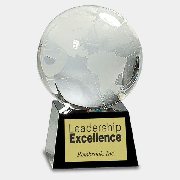 5 1/2" Crystal Globe on Base Thumbnail