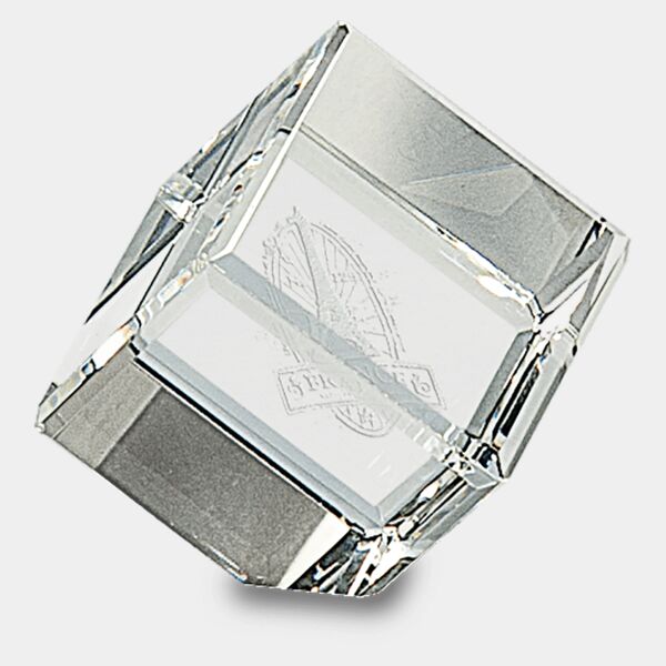 1 1/2" x 1 1/2" Crystal Cube Thumbnail