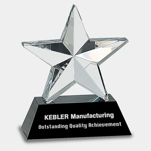 6" Crystal 3D Star on Base Thumbnail