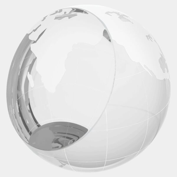 3" Crystal Globe Paperweight Thumbnail