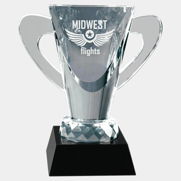 6 1/2" Crystal Cup on Pedestal Base Thumbnail