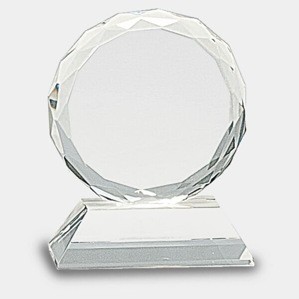3" Round Facet Crystal on Pedestal Base Thumbnail