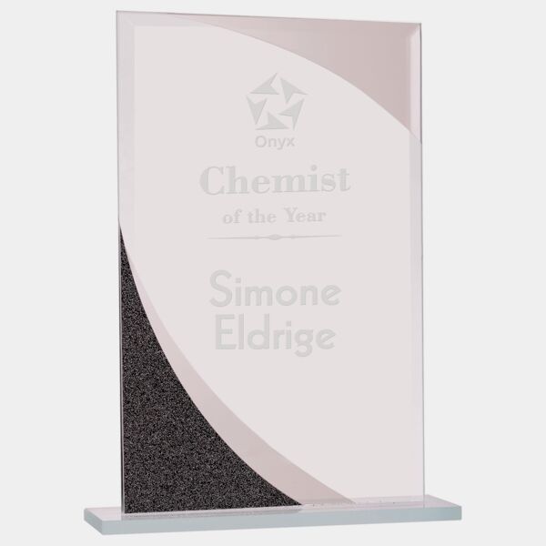 7 1/2" Rectangle Designer Glass Award Thumbnail