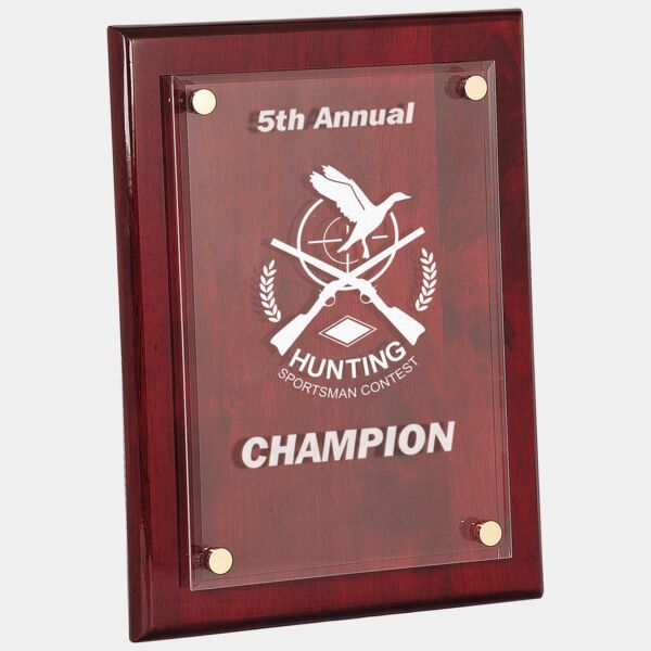 10 1/2" x 13" Piano Finish Floating Acrylic Plaque Thumbnail