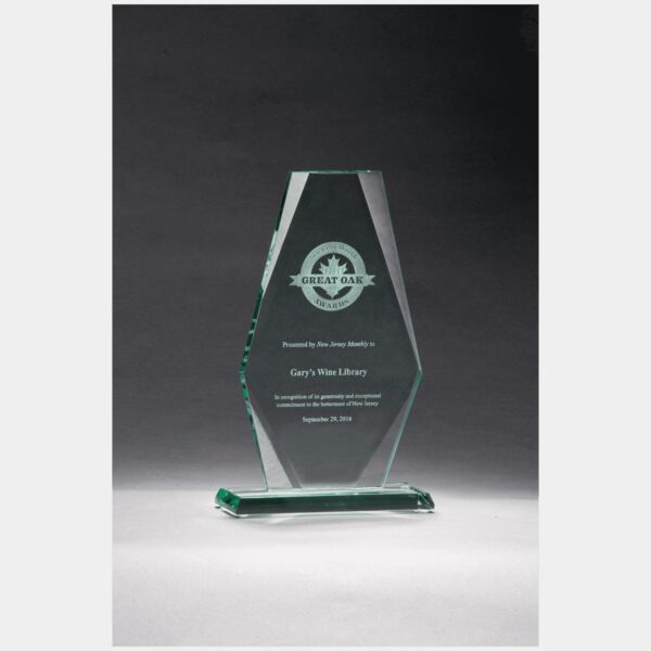 5 7/8" x 9 1/2"Premium Series Jade Glass Award Thumbnail