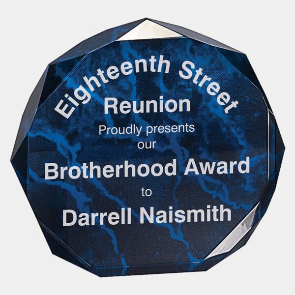 7" Marble Octagon Acrylic Award Thumbnail