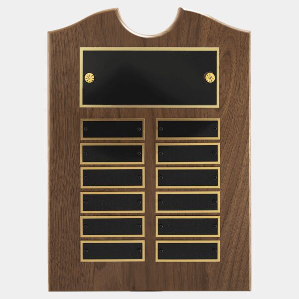 9" x 12" American Roster Plaque w/ 12 Plates Thumbnail