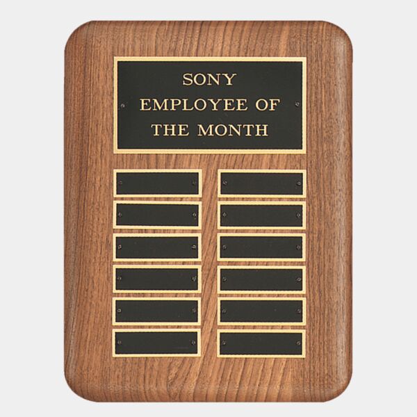 11" x 15" /Plates 7/8" x 2 3/4" American 24 Plate Perpetual Plaque with Brass Header Plate Thumbnail