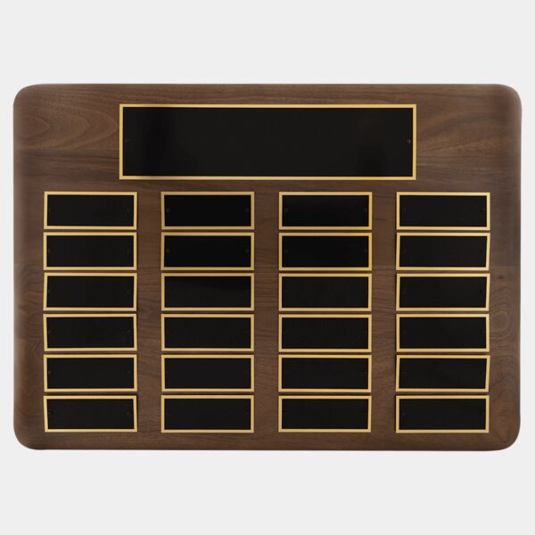 15" x 21"/Plates 1 1/2" x 3 3/4" American 24 Plate Perpetual Plaque with Brass Plates Thumbnail