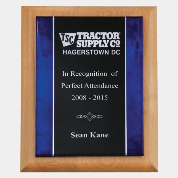 8" x 10 Airflyte Natural Plaque with Border Acrylic Plate Thumbnail