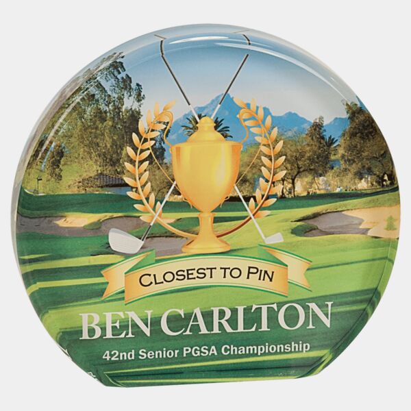 6" x 5 1/2" Round Sublicrylic Thumbnail