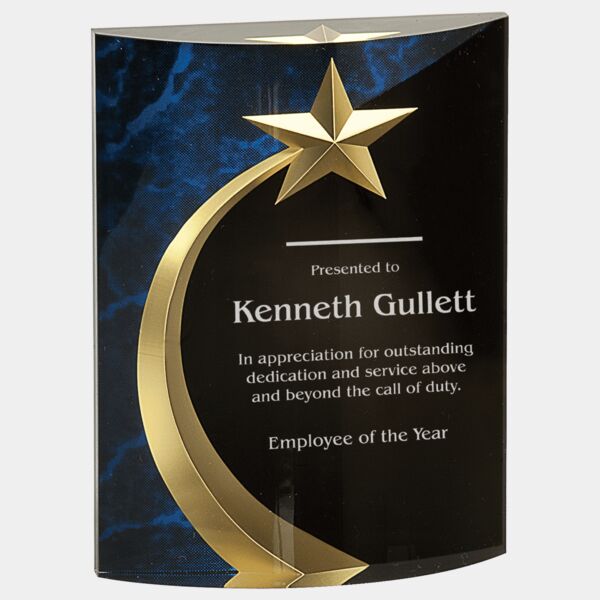 6" Marble Rounded Shooting Star Acrylic Thumbnail