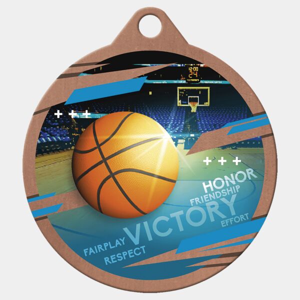 2" Inspire Basketball Medal Thumbnail