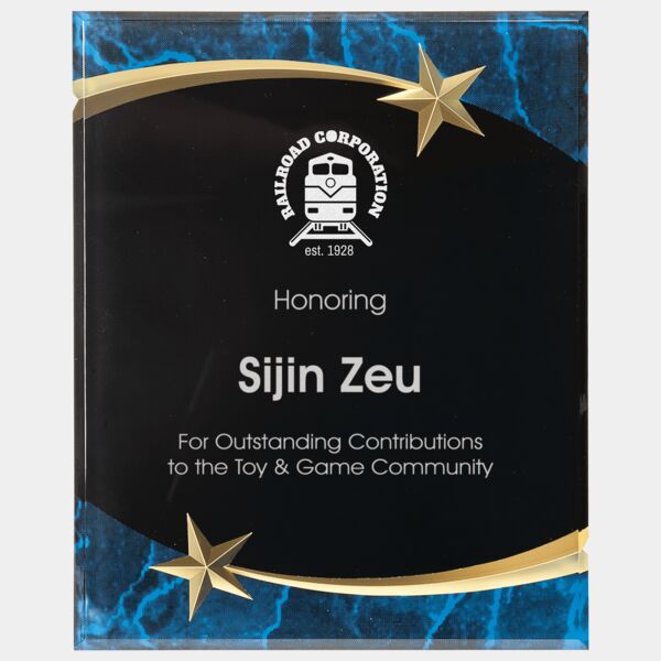 8" x 10" Marble Shooting Star Acrylic Plaque Thumbnail