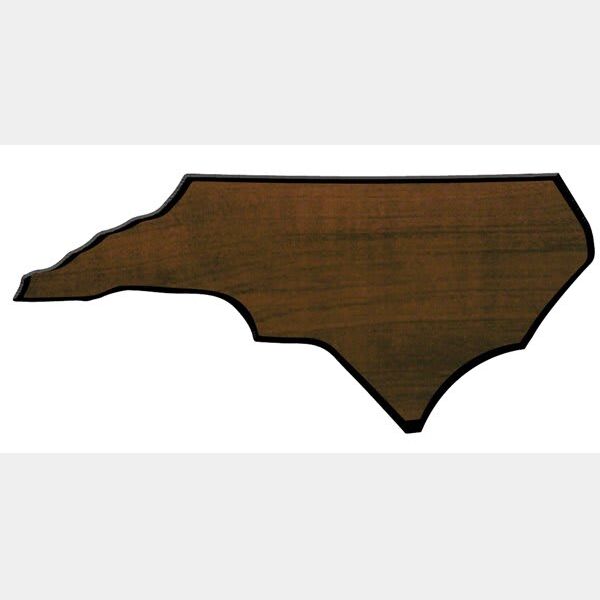 6" x 15 1/2" Finish Edge North Carolina State Plaque Thumbnail