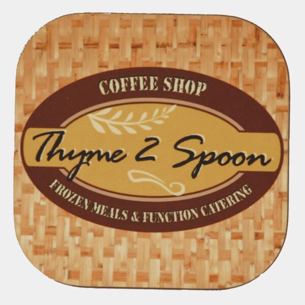 4" x 4" Gloss Unisub MDF Square Sublimatable Coaster Thumbnail