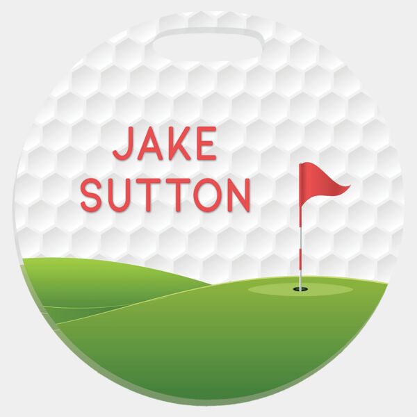 3.5" Diameter Unisub Acrylic Round Bag Tag, 1 Sided Thumbnail