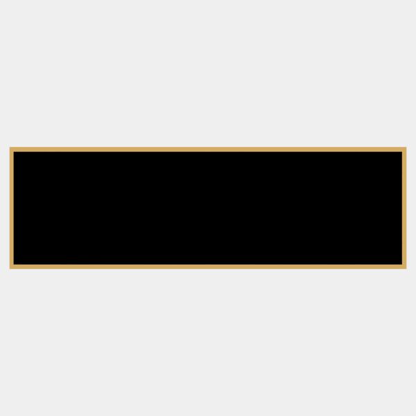 1 3/8" x 4 1/4" Laserable Brass Plaque Plate with Border Thumbnail