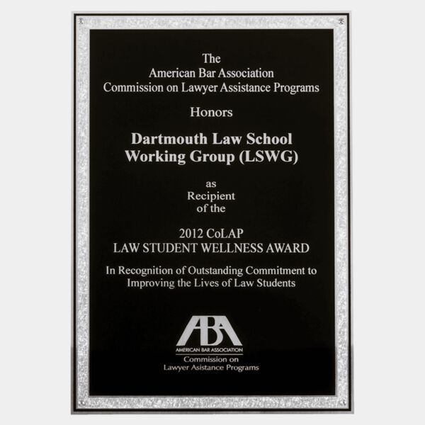 7" x 10" Textured Laser Engravable Aluminum Plate with Florentine Border and Four Holes Thumbnail