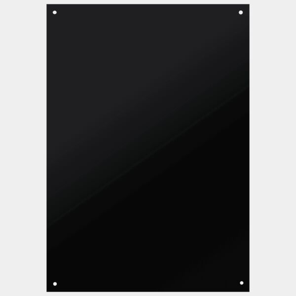 4 15/16" x 6 15/16" Laserable Brass Plaque Plate with Four Holes Thumbnail