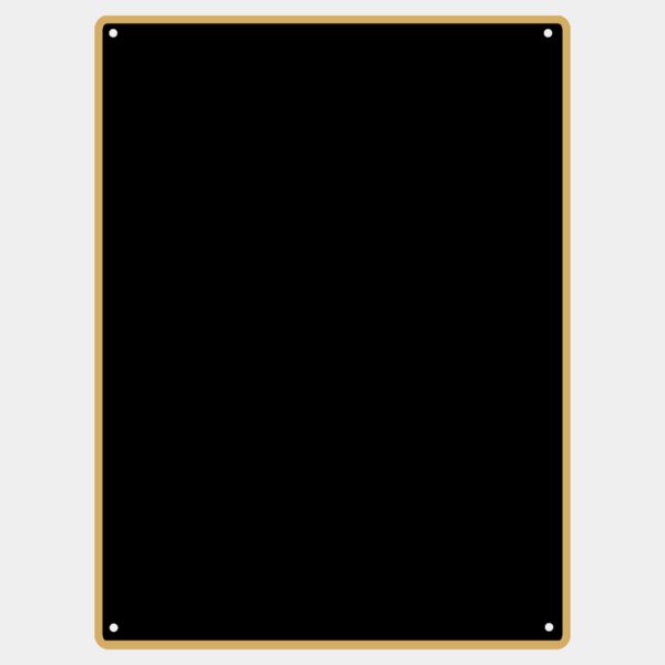 4" x 6" Laserable Brass Round Corner Plaque Plate with Thin Border and 4 Holes Thumbnail