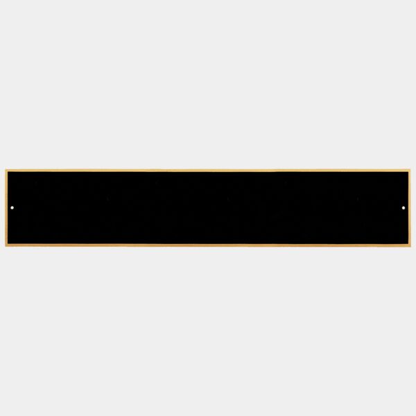 1 3/4" x 8 7/8" Laserable Brass Plate with Border and 2 Holes Thumbnail