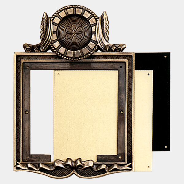7 1/4"x 10 Antique Medallion Holder Frame- Frame Only, Plate and Medallion Sold Separately Thumbnail