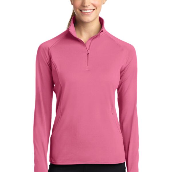 Ladies Sport Wick ® Stretch 1/2 Zip Pullover Thumbnail