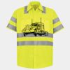 Men's High Visibility Safety Short Sleeve Work Shirt Thumbnail