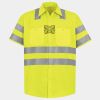High Visibility Safety Short Sleeve Work Shirt Thumbnail