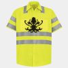 High Visibility Safety Short Sleeve Work Shirt Thumbnail