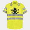 High Visibility Safety Short Sleeve Work Shirt Thumbnail