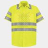 High Visibility Safety Short Sleeve Work Shirt Thumbnail