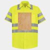 High Visibility Safety Short Sleeve Work Shirt Thumbnail