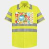 High Visibility Safety Short Sleeve Work Shirt Thumbnail