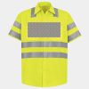 High Visibility Safety Short Sleeve Work Shirt Thumbnail