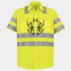 High Visibility Safety Short Sleeve Work Shirt Thumbnail